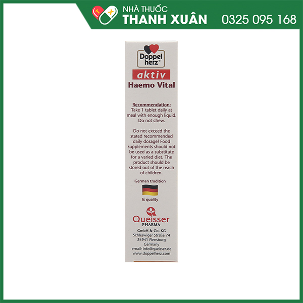 Haemo Vital vitamin bổ sung sắt
